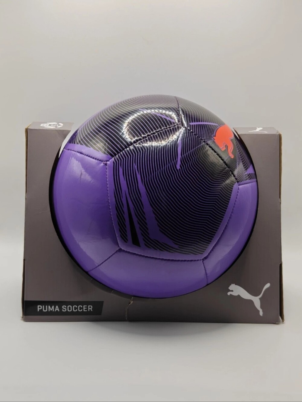 Puma Big Cat Football Soccer Ball Size 5 Purple All Conditions 084589-03
